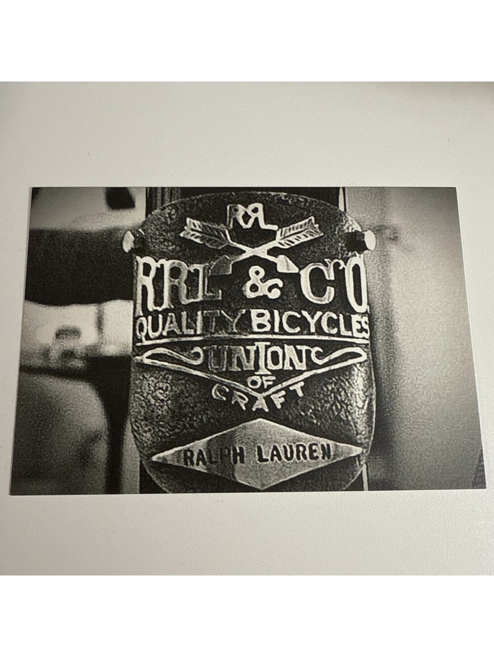 Ralph Lauren Double RL Vintage Postcard 5.75 X 4 In